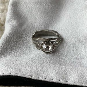 Seasonal Whispers silver plated ring